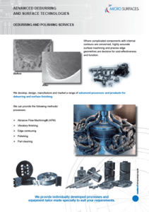 MicroSurfaces deburring